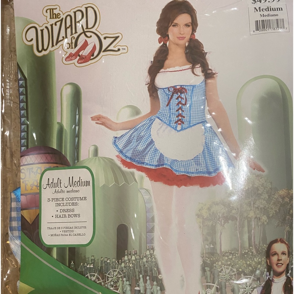 New Dorothy Wizard of Oz Costume M